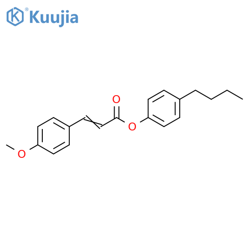 2-Propenoic acid, 3-(4-methoxyphenyl)-, 4-butylphenyl ester structure