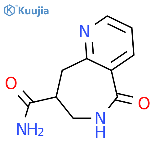5H-Pyrido[3,2-c]azepine-8-carboxamide, 6,7,8,9-tetrahydro-5-oxo- structure
