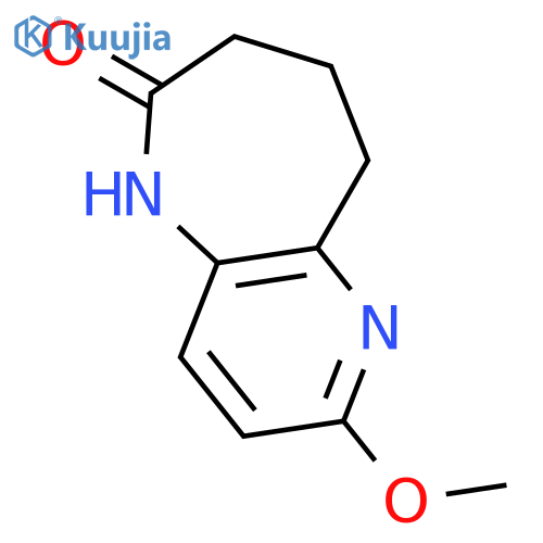 6H-Pyrido[3,2-b]azepin-6-one, 5,7,8,9-tetrahydro-2-methoxy- structure