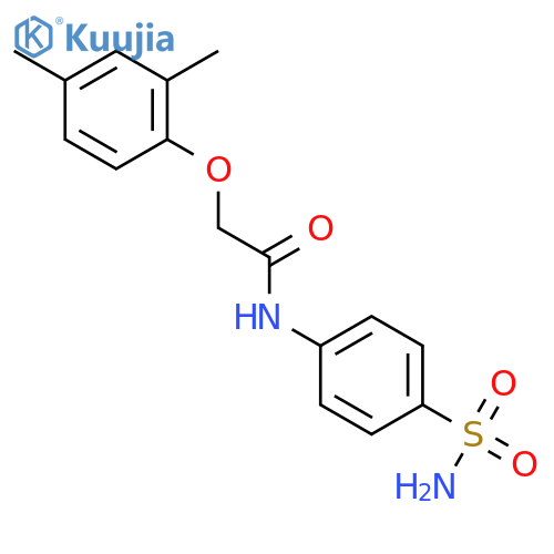 2-(2,4-dimethylphenoxy)-N-(4-sulfamoylphenyl)acetamide structure