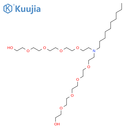 3,6,9,12,18,21,24,27-Octaoxa-15-azanonacosane-1,29-diol, 15-decyl- structure