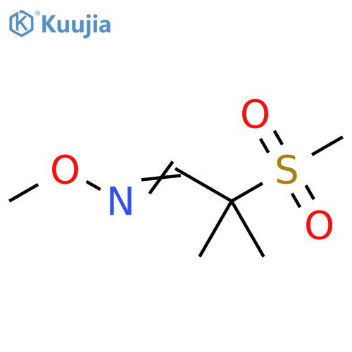 Propanal, 2-methyl-2-(methylsulfonyl)-, O-methyloxime structure