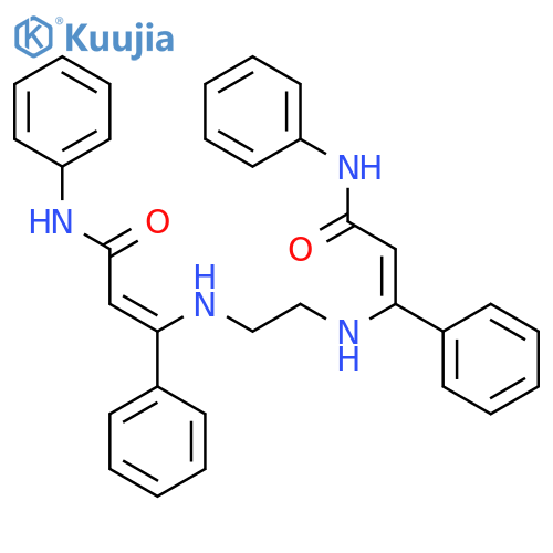 2-Propenamide, 3,3'-(1,2-ethanediyldiimino)bis[N,3-diphenyl- structure