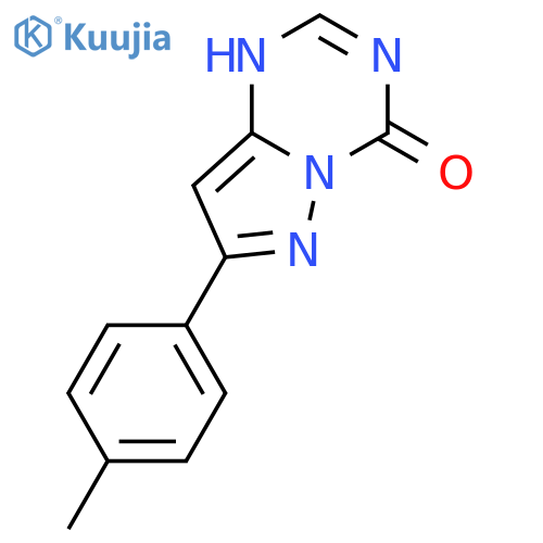 Pyrazolo[1,5-a]-1,3,5-triazin-4(1H)-one, 7-(4-methylphenyl)- structure