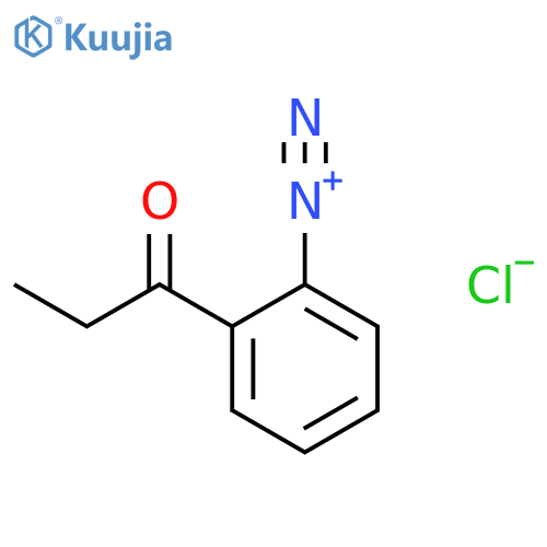Benzenediazonium, 2-(1-oxopropyl)-, chloride structure