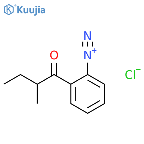 Benzenediazonium, 2-(2-methyl-1-oxobutyl)-, chloride structure