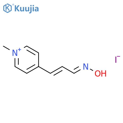 Pyridinium, 4-[3-(hydroxyimino)-1-propenyl]-1-methyl-, iodide structure