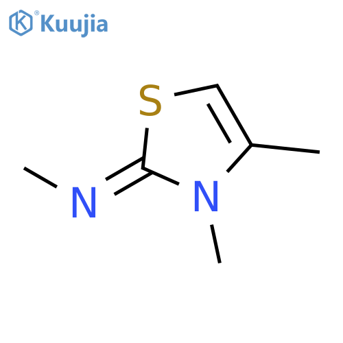 METHANAMINE, N-(3,4-DIMETHYL-2(3H)-THIAZOLYLIDENE)- structure