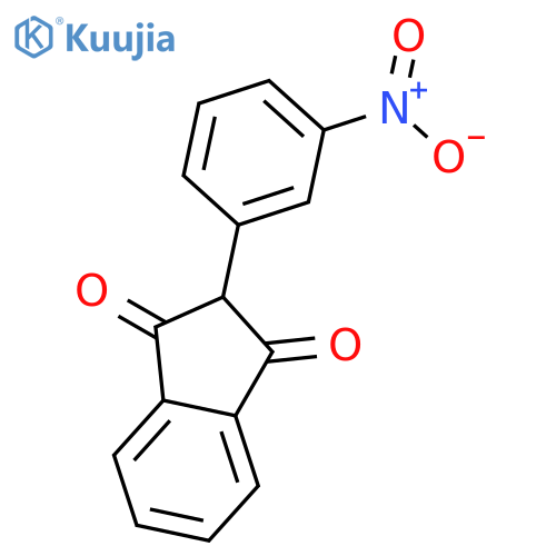 1H-Indene-1,3(2H)-dione, 2-(3-nitrophenyl)- structure