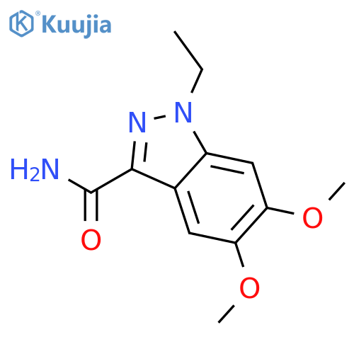 1H-Indazole-3-carboxamide, 1-ethyl-5,6-dimethoxy- structure