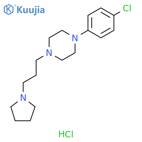 Piperazine, 1-(4-chlorophenyl)-4-[3-(1-pyrrolidinyl)propyl]-, hydrochloride (1:2) structure