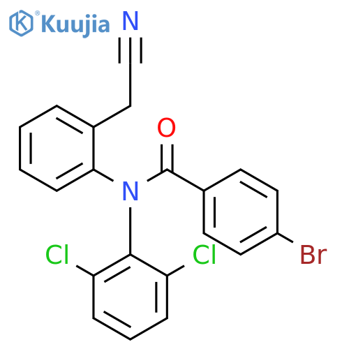 Benzamide,4-bromo-N-[2-(cyanomethyl)phenyl]-N-(2,6-dichlorophenyl)- structure