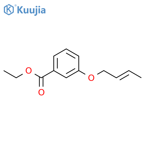 Benzoic acid, 3-(2-butenyloxy)-, ethyl ester structure