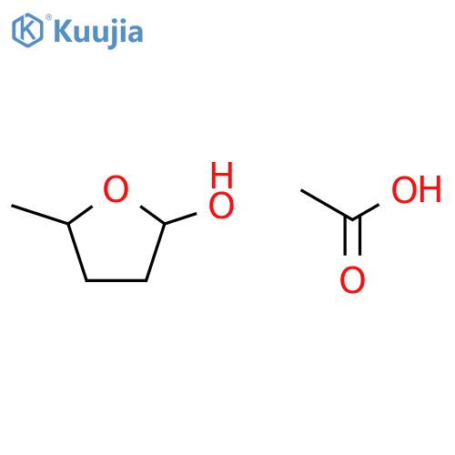 2-Furanol, tetrahydro-5-methyl-, acetate structure