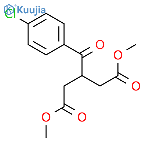Pentanedioic acid, 3-(4-chlorobenzoyl)-, dimethyl ester structure