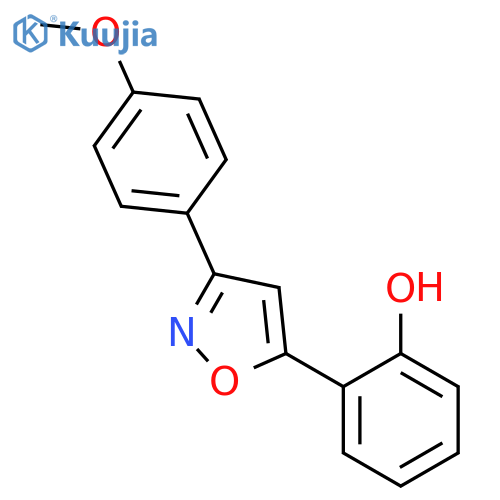 Phenol, 2-[3-(4-methoxyphenyl)-5-isoxazolyl]- structure