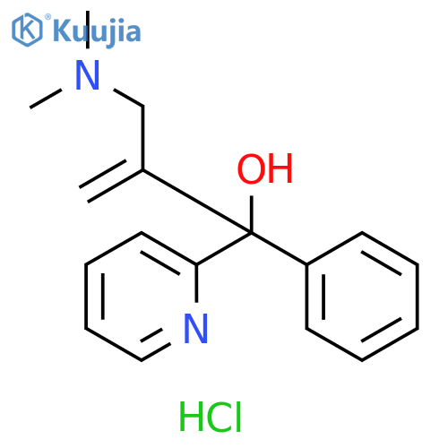 2-Pyridinemethanol, α-[1-[(dimethylamino)methyl]ethenyl]-α-phenyl-, hydrochloride (1:2) structure