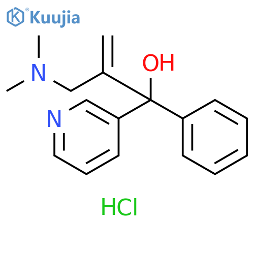 3-Pyridinemethanol, α-[1-[(dimethylamino)methyl]ethenyl]-α-phenyl-, hydrochloride (1:2) structure