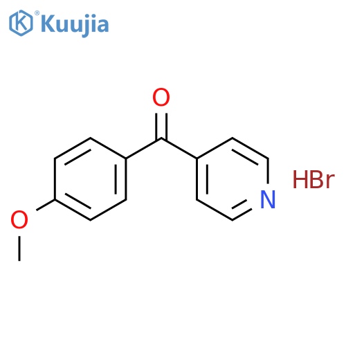 Methanone, (4-methoxyphenyl)-4-pyridinyl-, hydrobromide structure