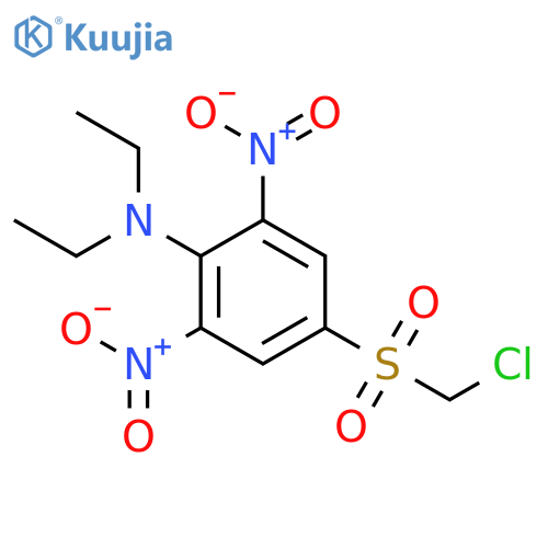 Benzenamine, 4-[(chloromethyl)sulfonyl]-N,N-diethyl-2,6-dinitro- structure