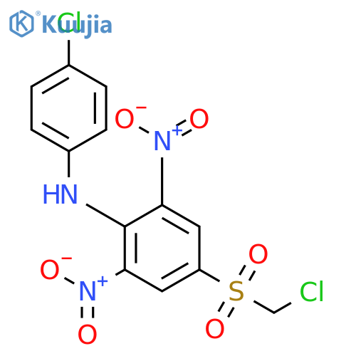 Benzenamine, 4-[(chloromethyl)sulfonyl]-N-(4-chlorophenyl)-2,6-dinitro- structure