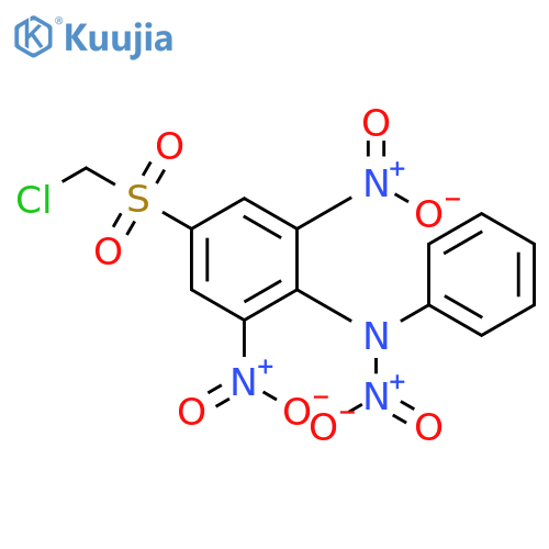 Benzenamine, 4-[(chloromethyl)sulfonyl]-N,2,6-trinitro-N-phenyl- structure