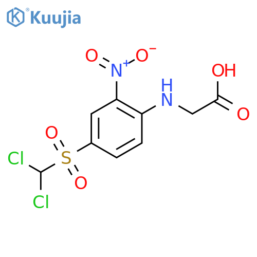 Glycine, N-[4-[(dichloromethyl)sulfonyl]-2-nitrophenyl]- structure