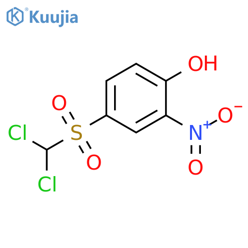 Phenol, 4-[(dichloromethyl)sulfonyl]-2-nitro- structure
