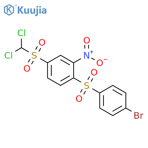 Benzene,1-[(4-bromophenyl)sulfonyl]-4-[(dichloromethyl)sulfonyl]-2-nitro- structure