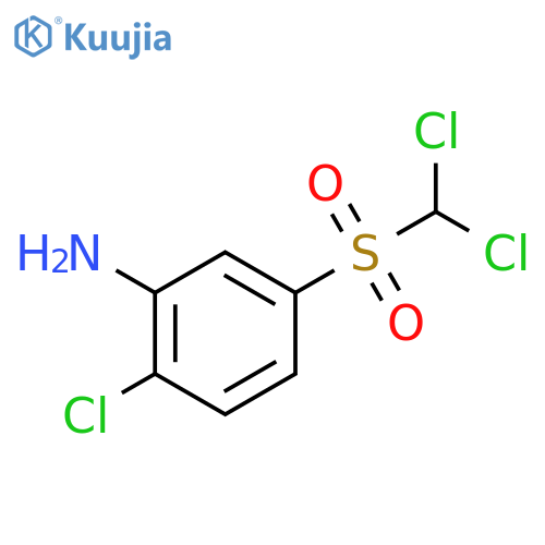 Benzenamine, 2-chloro-5-[(dichloromethyl)sulfonyl]- structure