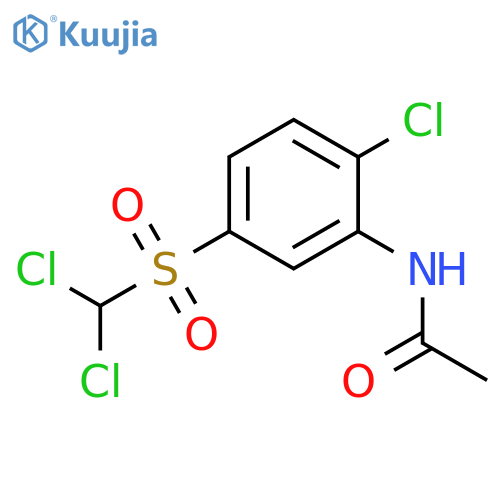 Acetamide, N-[2-chloro-5-[(dichloromethyl)sulfonyl]phenyl]- structure