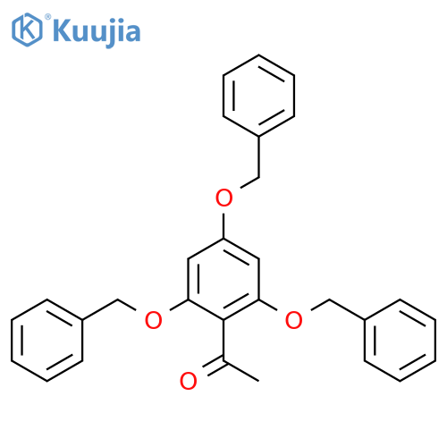 Ethanone, 1-[2,4,6-tris(phenylmethoxy)phenyl]- structure