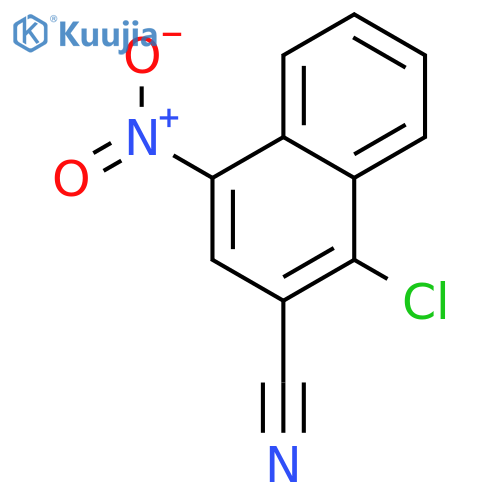 2-Naphthalenecarbonitrile, 1-chloro-4-nitro- structure