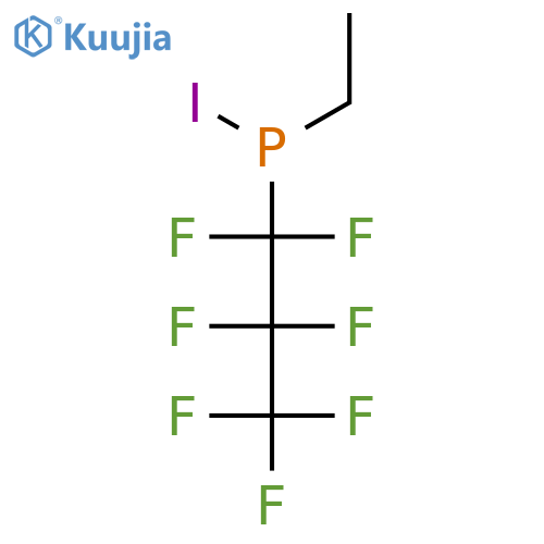 Phosphinous iodide, ethyl(heptafluoropropyl)- structure