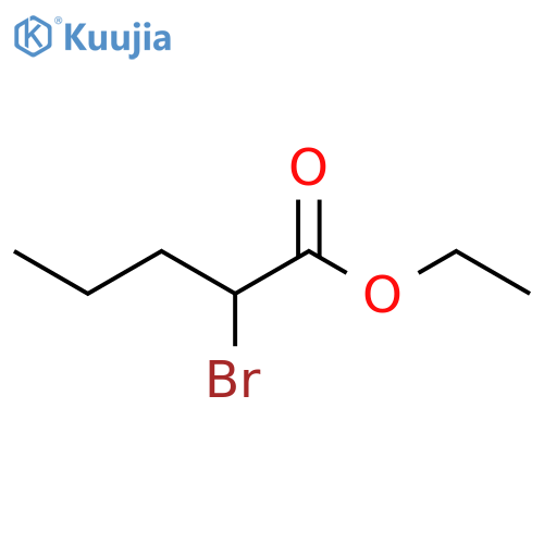 Ethyl 2-bromovalerate structure
