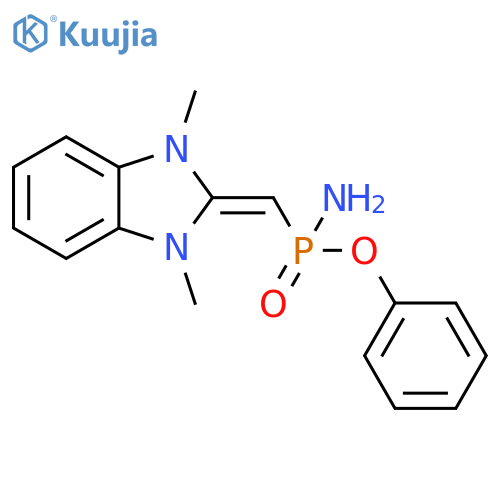 Phosphonamidic acid, (1,3-dihydro-1,3-dimethyl-2H-benzimidazol-2-ylidene)methyl-, phenyl ester (9CI) structure