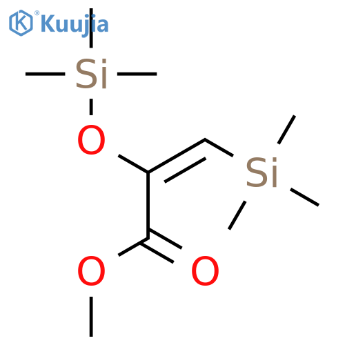2-Propenoic acid, 3-(trimethylsilyl)-2-[(trimethylsilyl)oxy]-, methyl ester structure