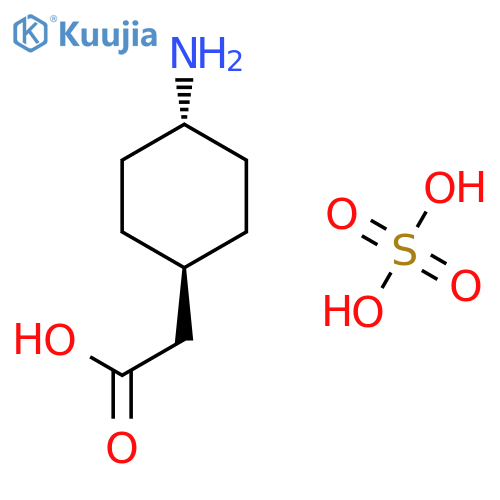 CYCLOHEXANEACETIC ACID, 4-AMINO-, TRANS-, SULFATE (1:1) structure