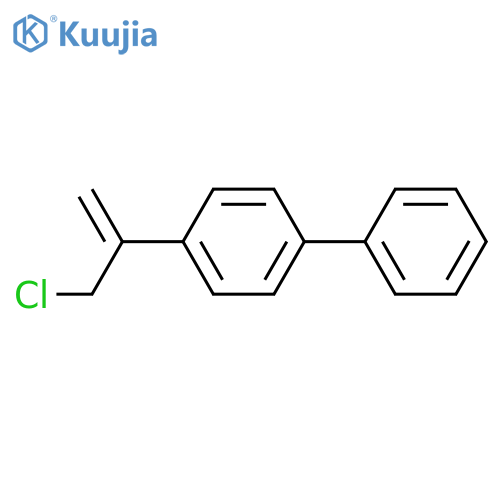 1-(3-chloroprop-1-en-2-yl)-4-phenylbenzene structure