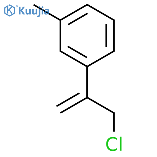 1-(3-chloroprop-1-en-2-yl)-3-methylbenzene structure