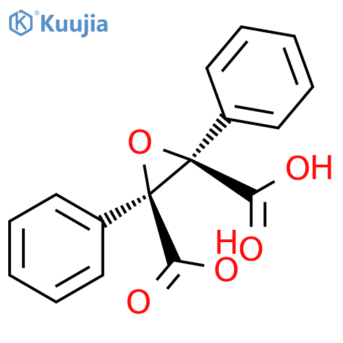 2,3-Oxiranedicarboxylic acid, 2,3-diphenyl-, (2R,3S)-rel- structure
