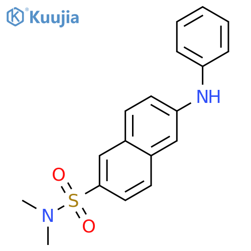 2-Naphthalenesulfonamide, N,N-dimethyl-6-(phenylamino)- structure