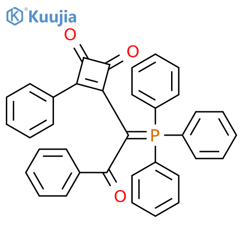 3-Cyclobutene-1,2-dione,3-[2-oxo-2-phenyl-1-(triphenylphosphoranylidene)ethyl]-4-phenyl- structure