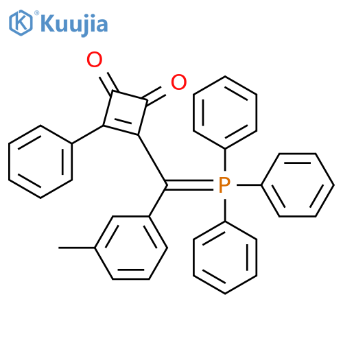 3-Cyclobutene-1,2-dione, 3-[(3-methylphenyl)(triphenylphosphoranylidene)methyl]-4-phenyl- structure