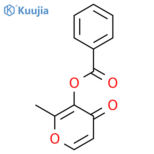 4H-Pyran-4-one,3-(benzoyloxy)-2-methyl- structure