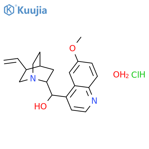 Quinidine hydrochloride monohydrate structure