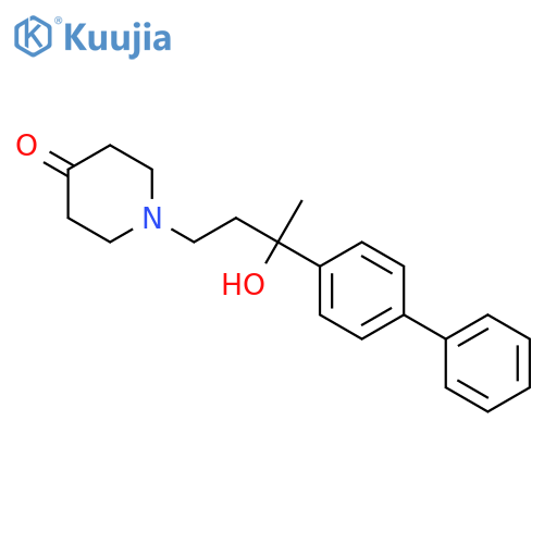 4-Piperidinone, 1-(3-[1,1'-biphenyl]-4-yl-3-hydroxybutyl)- structure