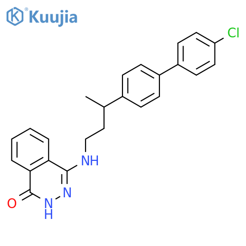 1(2H)-Phthalazinone, 4-[[3-(4'-chloro[1,1'-biphenyl]-4-yl)butyl]amino]- structure