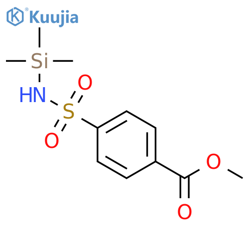 Benzoic acid, 4-[[(trimethylsilyl)amino]sulfonyl]-, methyl ester structure