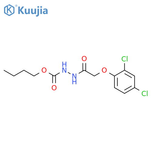 Hydrazinecarboxylic acid, 2-[(2,4-dichlorophenoxy)acetyl]-, butyl ester structure